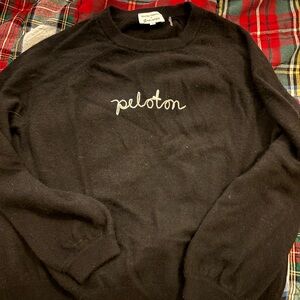 Peloton Black Cashmere Sweater